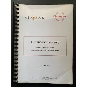 COLUCHE L'HISTOIRE D'UN MEC Movie Script 119p - 9x12 in. - 2008 - Antoine de Caunes, François-Xavier Demaison
