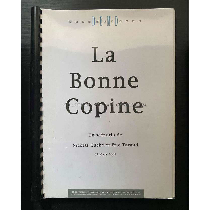 LA BONNE COPINE Scénario 118p - 21x30 cm. - 2005 - Mimie Mathy, Nicolas Cuche