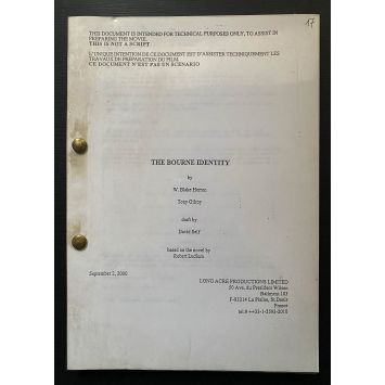 LA MEMOIRE DANS LA PEAU Scénario En français, 93p - 21x30 cm. - 2002 - Matt Damon, Doug Liman LA MEMOIRE DANS LA PEAU Scénario En français, 93p - 21x30 cm. - 2002 - Matt Damon, Doug Liman