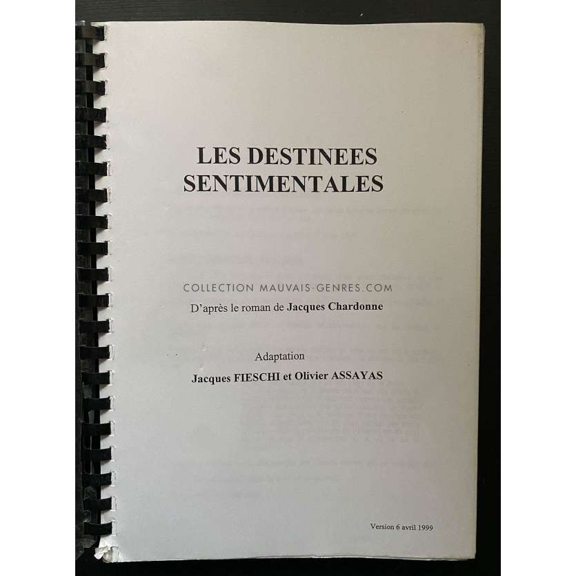 LES DESTINEES Movie Script 161p - 9x12 in. - 2000 - Olivier Assayas, Emmanuelle Béart