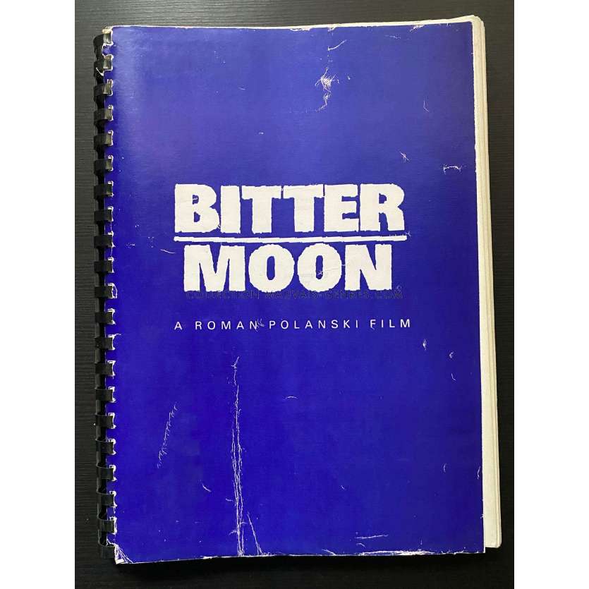 BITTER MOON Movie Script En anglais, 125p - 9x12 in. - 1992 - Roman Polanski, Hugh Grant, Kristin Scott Thomas