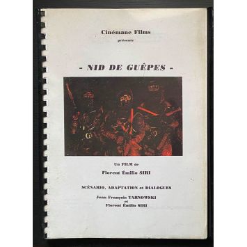 THE NEST Movie Script 116p - 9x12 in. - 2002 - Florent-Emilio Siri, Samy Naceri, Benoît Magimel
