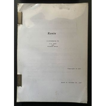 RONIN Movie Script En Anglais, Draft 8-121p - 9x12 in. - 1998 - John Frankenheimer, Robert de Niro RONIN Movie Script En Anglais, Draft 8-121p - 9x12 in. - 1998 - John Frankenheimer, Robert de Niro