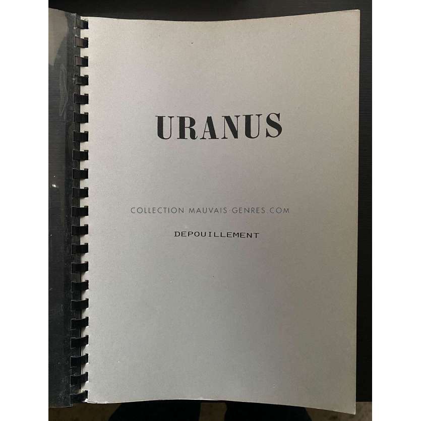 URANUS General Breakdown 236p - 9x12 in. - 1990 - Claude Berri, Gérard Depardieu