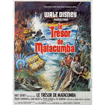 LE TRESOR DE MATACUMBA affiche de film- 120x160 cm. - 1976 - Peter Ustinov, Walt Disney