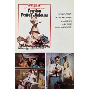 L'ESPION AUX PATTES DE VELOURS Synopsis 2p - 24x30 cm. - 1965 - Dean Jones, Walt Disney