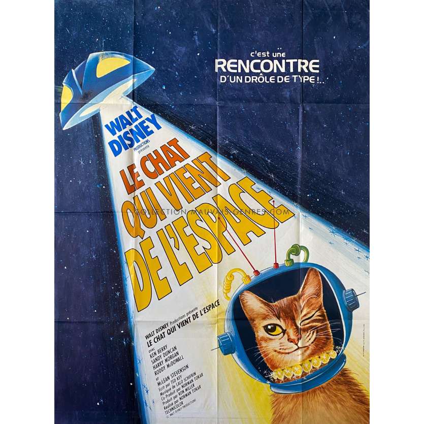 LE CHAT QUI VIENT DE L'ESPACE affiche de film- 120x160 cm. - 1978 - Ken Berry, Norman Tokar