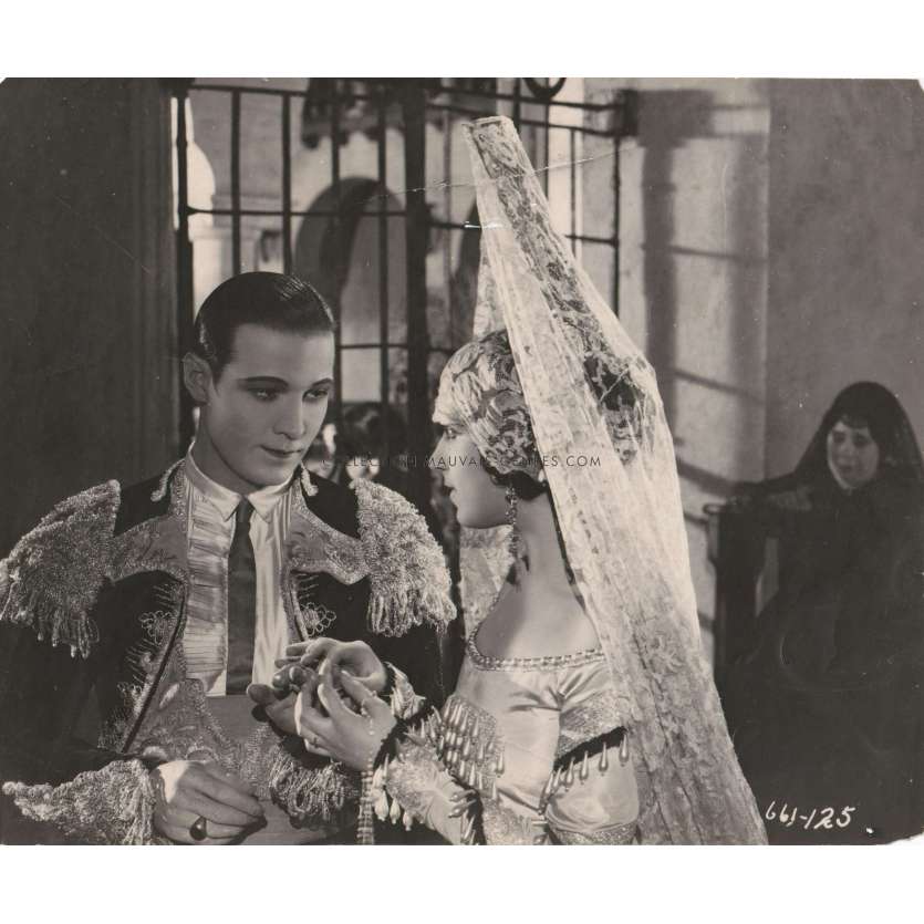 L'HACIENDA ROUGE photo de presse- 20x25 cm. - 1924 - Rudolph Valentino, Joseph Henabery