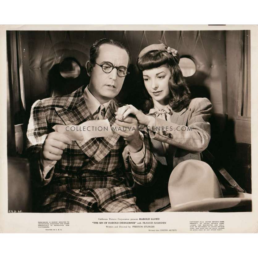 THE SIN OF HAROLD DIDDLEBOCK Movie Still 908-60 - 8x10 in. - 1947 - Preston Sturges, Harold Lloyd