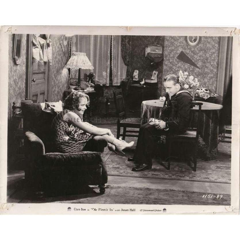 QUAND LA FLOTTE ATTERRIT photo de presse 1151-89 - 20x25 cm. - 1928 - Clara Bow, Malcolm St. Clair