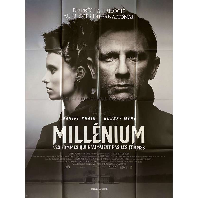 MILLENIUM Affiche de film- 120x160 cm. - 2011 - Daniel Craig, David Fincher