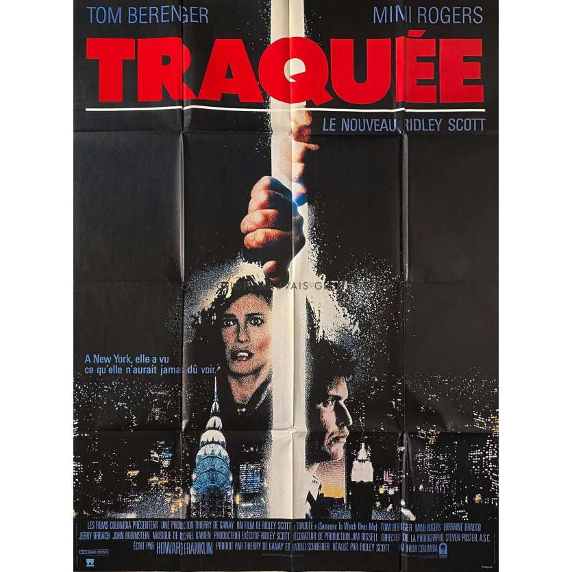 TRAQUEE Affiche de film- 120x160 cm. - 1987 - Tom Berenger, Ridley Scott