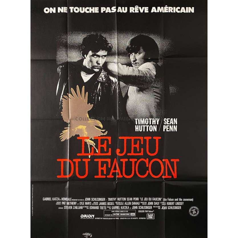 LE JEU DU FAUCON Affiche de film- 120x160 cm. - 1985 - Sean Penn, John Schlesinger