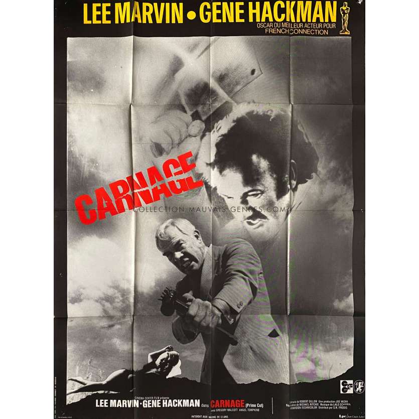 CARNAGE Affiche de film- 120x160 cm. - 1981 - Brian Matthews, Tony Maylam