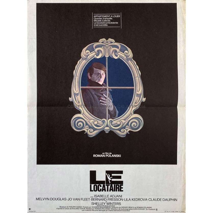LE LOCATAIRE Affiche de film- 40x54 cm. - 1976 - Isabelle Ajjani, Roman Polanski