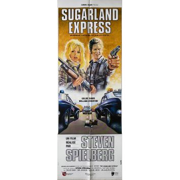 SUGARLAND EXPRESS Affiche de film- 60x160 cm. - 1974/R1980 - Goldie Hawn, Steven Spielberg