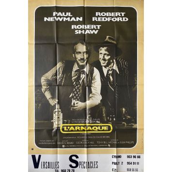 L'ARNAQUE Affiche de film- 120x160 cm. - 1973 - Paul Newman, Robert Redford, George Roy Hill