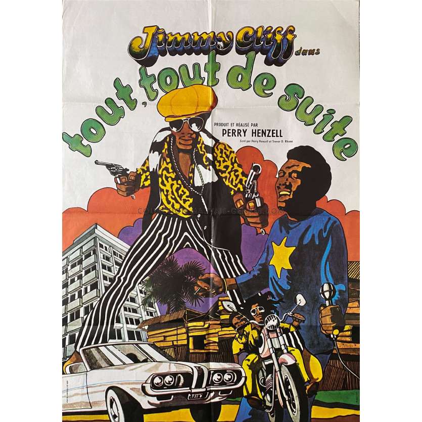 TOUT, TOUT DE SUITE Affiche de film- 80x120 cm. - 1972 - Jimmy Cliff, Perry Henzell