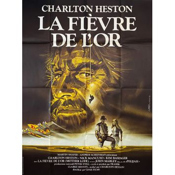 LA FIEVRE DE L'OR affiche de film- 120x160 cm. - 1982 - Kim Basinger, Charlton Heston