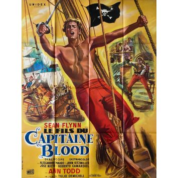 THE SON OF CAPTAIN BLOOD Movie Poster- 47x63 in. - 1962 - Tulio Demicheli, Sean Flynn