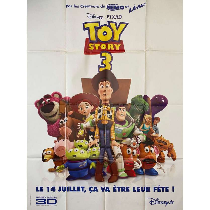 TOY STORY 3 Movie Poster- 47x63 in. - 2010 - John Lasseter, Tom Hanks