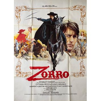 ZORRO Movie Poster- 47x63 in. - 1975 - Duccio Tessari, Alain Delon