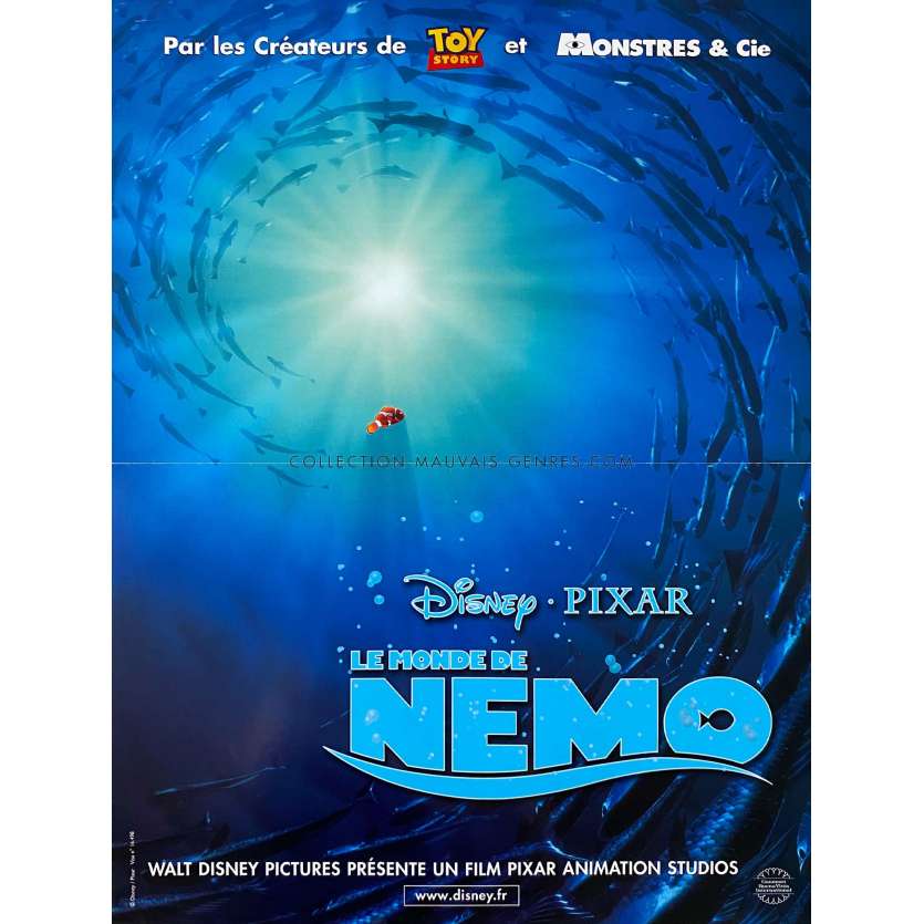 LE MONDE DE NEMO affiche de film- 40x54 cm. - 2003 - Albert Brooks, Andrew Stanton