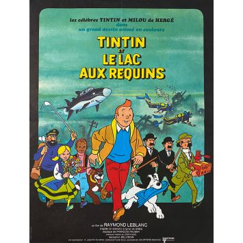 TINTIN AND THE LAKE OF SHARKS Movie Poster- 15x21 in. - 1972 - Raymond Leblanc, Jacques Balutin