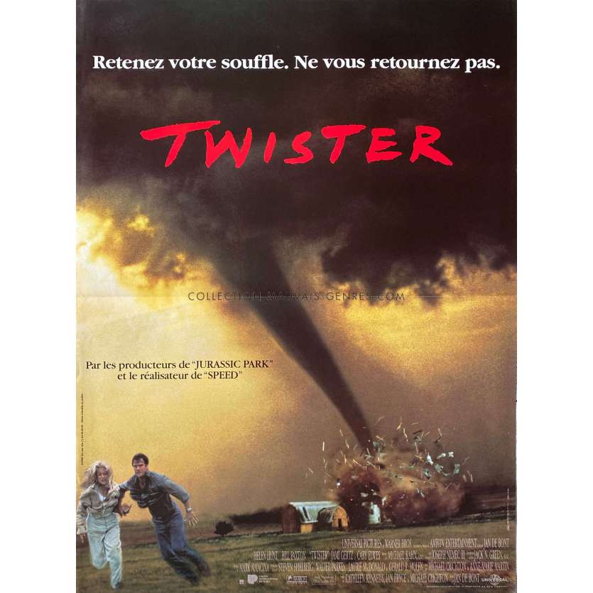 TWISTER affiche de film- 40x54 cm. - 1996 - Helen Hunt, Jan de Bont