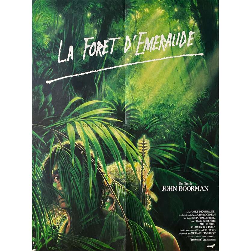 LA FORET D'EMERAUDE affiche de film- 60x80 cm. - 1985 - Powers Boothe, John Boorman