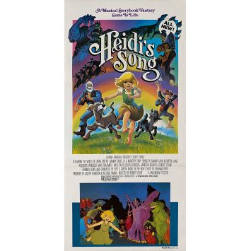 HEIDI'S SONG Movie Poster- 13x30 in. - 1982 - Robert Taylor, Lorne Green
