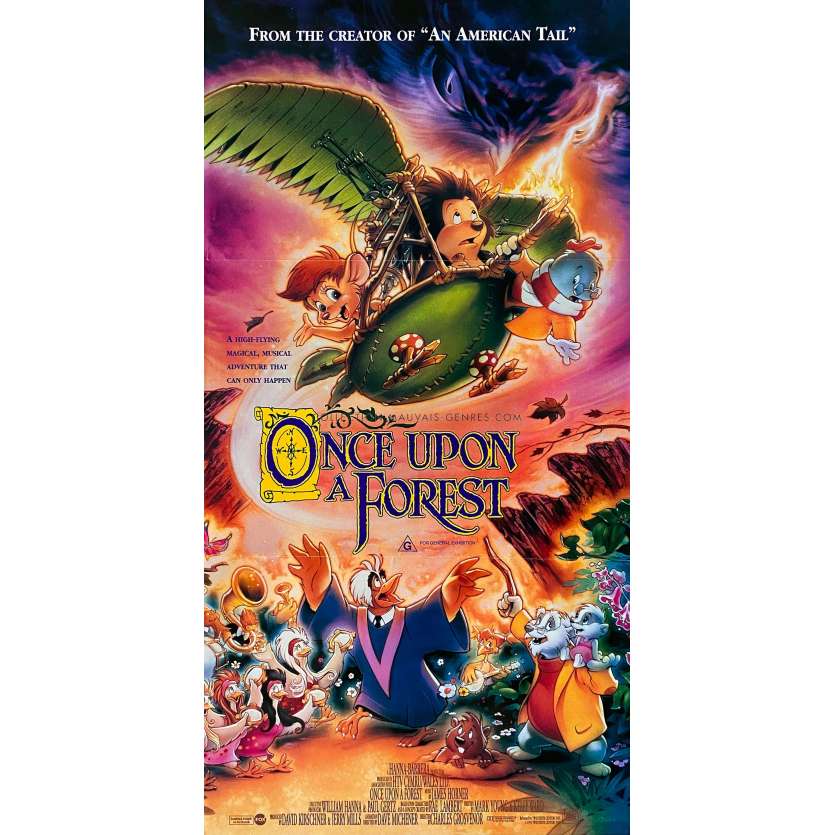 ONCE UPON A FOREST Australian Movie Poster - 13x30 in. - 1993
