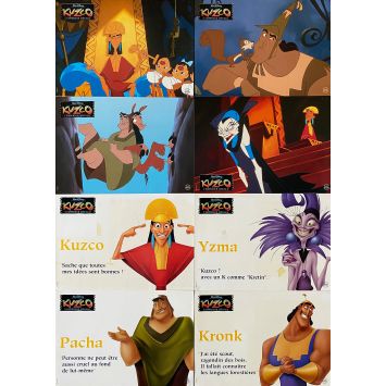 KUZCO, THE EMPEROR'S NEW GROOVE Lobby Cards x8 - 10x12 in. - 2000 - Mark Dindal, David Spade