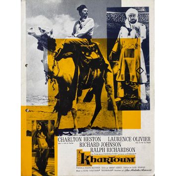 KHARTOUM synopsis 4 pages. - 24x30 cm. - 1966 - Charlton Heston, Basil Dearden