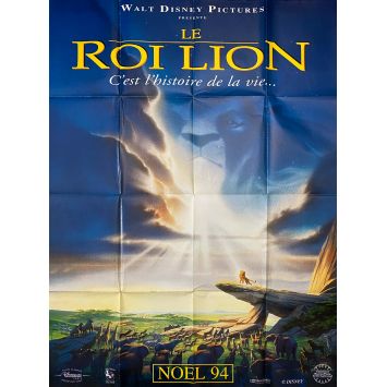 LE ROI LION affiche de film Prev. - 120x160 cm. - 1994 - Matthew Broderick, Walt Disney
