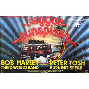 REGGAE SUNSPLASH affiche de film- 80x120 cm. - 1980 - Peter Tosh, Bob Marley