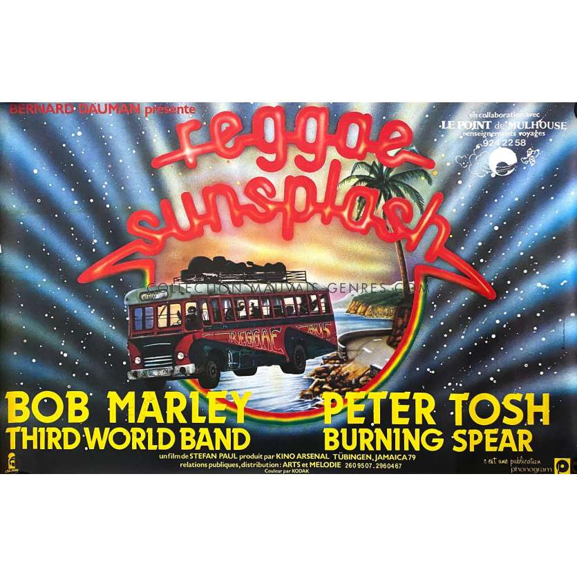 REGGAE SUNSPLASH Movie Poster- 32x47 in. - 1980 - Bob Marley, Peter Tosh