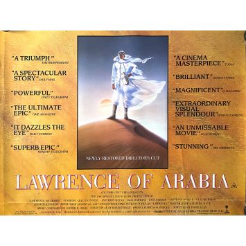 LAWRENCE OF ARABIA Movie Poster- 30x40 in. - 1962/R1980 - David Lean, Peter O'Toole