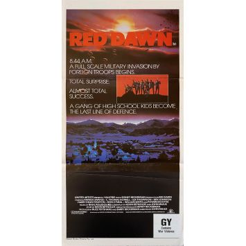 RED DAWN Movie Poster- 13x30 in. - 1984 - John Milius, Patrick Swayze