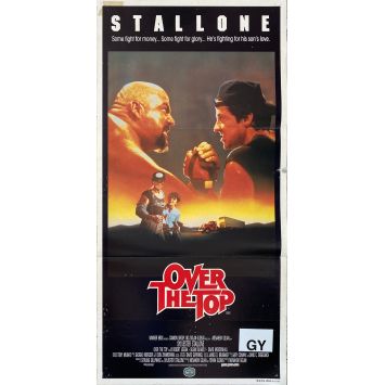 OVER THE TOP Affiche de film- 33x78 cm. - 1987 - Sylvester Stallone, Menahem Golan