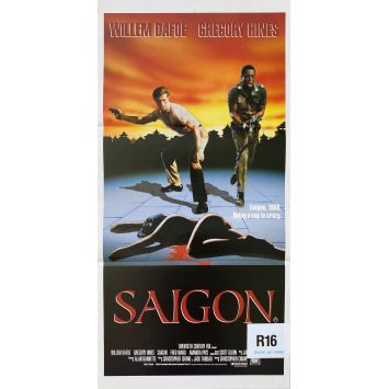 SAIGON Affiche de film- 33x78 cm. - 1988 - Willem Dafoe, Gregory Hines, Christopher Crowe