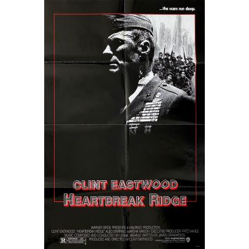 HEARTBREAK RIDGE Movie Poster- 27x40 in. - 1986 - Clint Eastwood, Mario Van Peebles