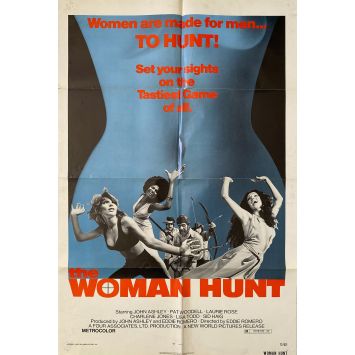 THE WOMAN HUNT Affiche de film- 35x91 cm. - 1972 - Sid Haig, Eddie Romero