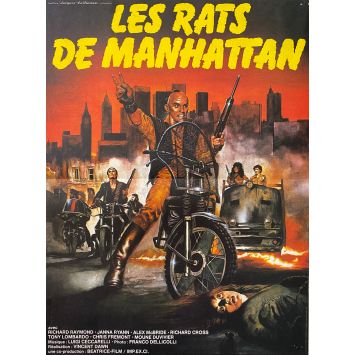LES RATS DE MANHATTAN Affiche de film- 40x54 cm. - 1984 - Massimo Vanni, Bruno Mattei