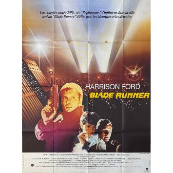BLADE RUNNER Movie Poster- 47x63 in. - 1982 - Ridley Scott, Harrison Ford