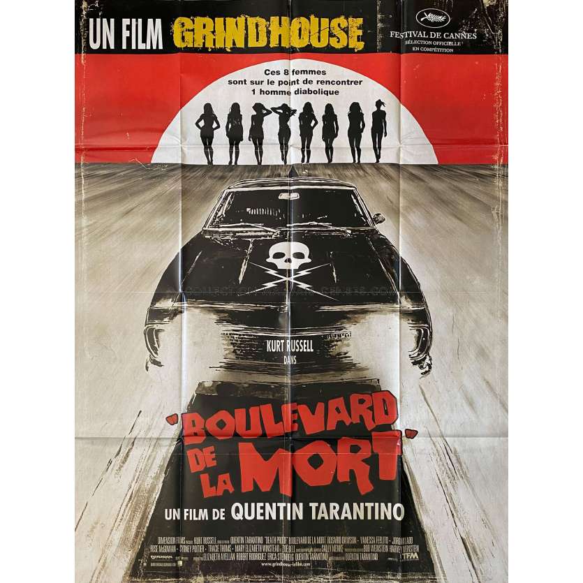 BOULEVARD DE LA MORT Affiche de film- 120x160 cm. - 2007 - Kurt Russell, Quentin Tarantino