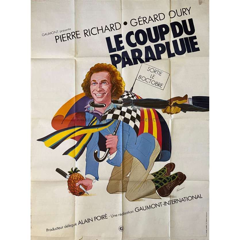 THE UMBRELLA COUP Movie Poster- 47x63 in. - 1980 - Gérard Oury, Pierre Richard