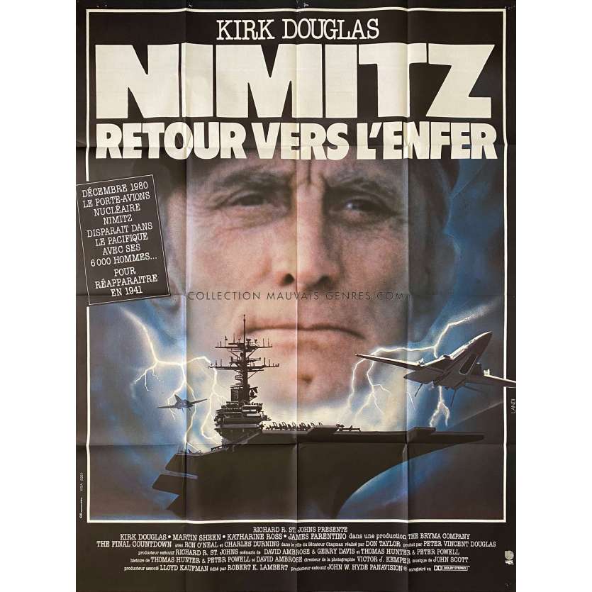 NIMITZ RETOUR VERS L'ENFER Affiche de film- 120x160 cm. - 1980 - Kirk Douglas, Don Taylor