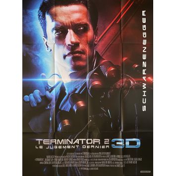 TERMINATOR 2 affiche de film 3D - 120x160 cm. - 1992/R2017 - Arnold Schwarzenegger, James Cameron