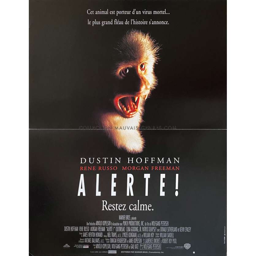 ALERTE affiche de film- 40x54 cm. - 1995 - Dustin Hoffman, Wolfgang Petersen